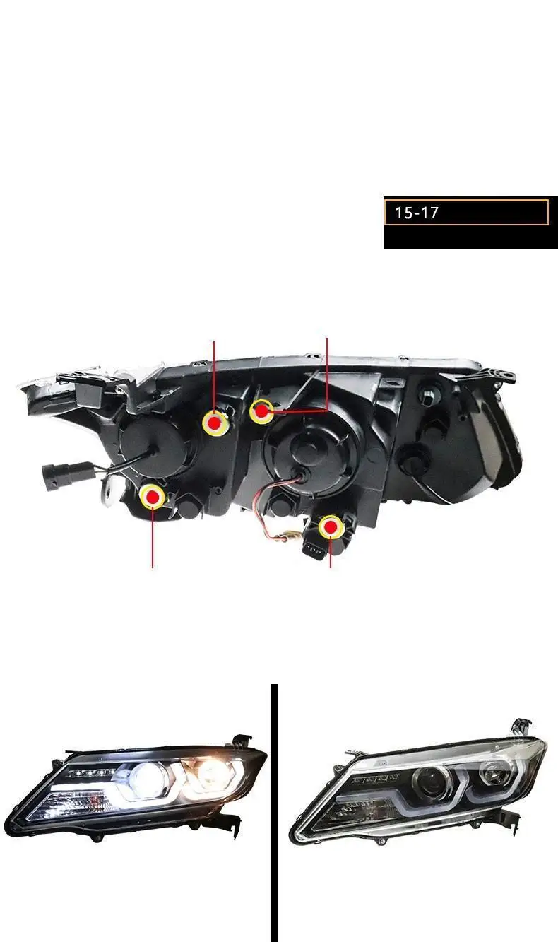 Assessoires дневные ходовые Drl Стайлинг Neblineros Para авто светодиодные передние противотуманные фары Задние Автомобильные фары в сборе для Honda City