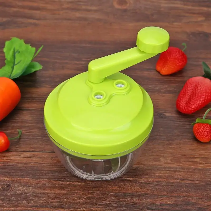 Household Vegetable Chopper Cutter Hand Press Food Processor Chopper Grinder Shredder Manual Meat Crushing Blender Machine