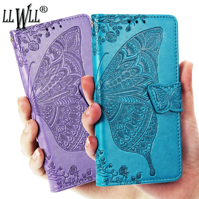 

Butterfly Redmi Note 7 Case For Xiaomi Redmi Note 7 Pro Redmi 7 Case Card Holder Phone Bumper Cover For Xiaomi Redmi Note 7 Case