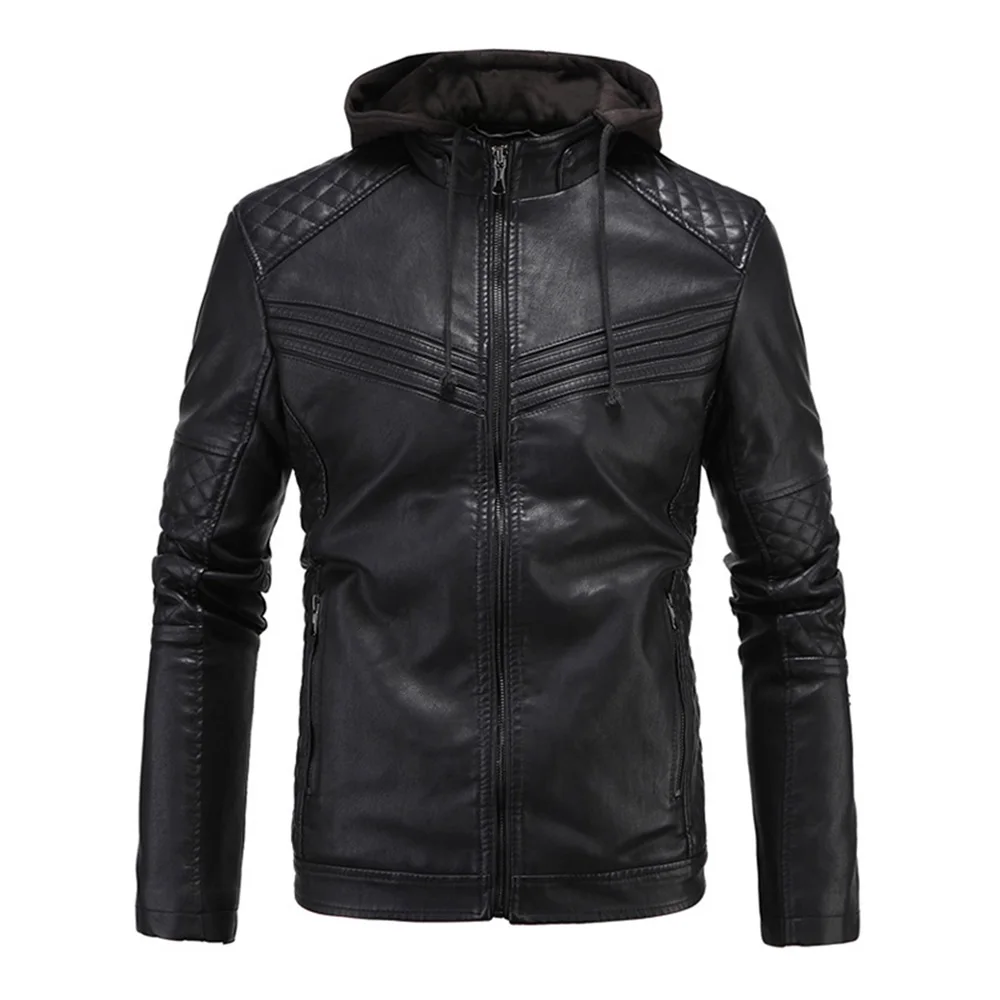 Buy Herobiker Retro Motorcycle Jacket Men Classic PU