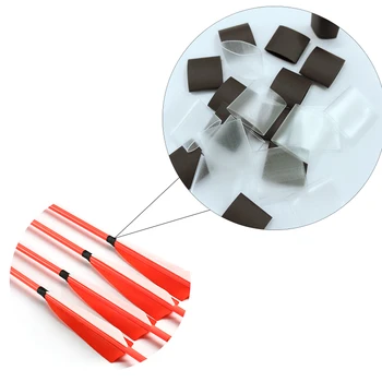 

50PCS Heat Hrink Tube for Archery Turkey Feather Protect Arrows DIY Bow Hunting