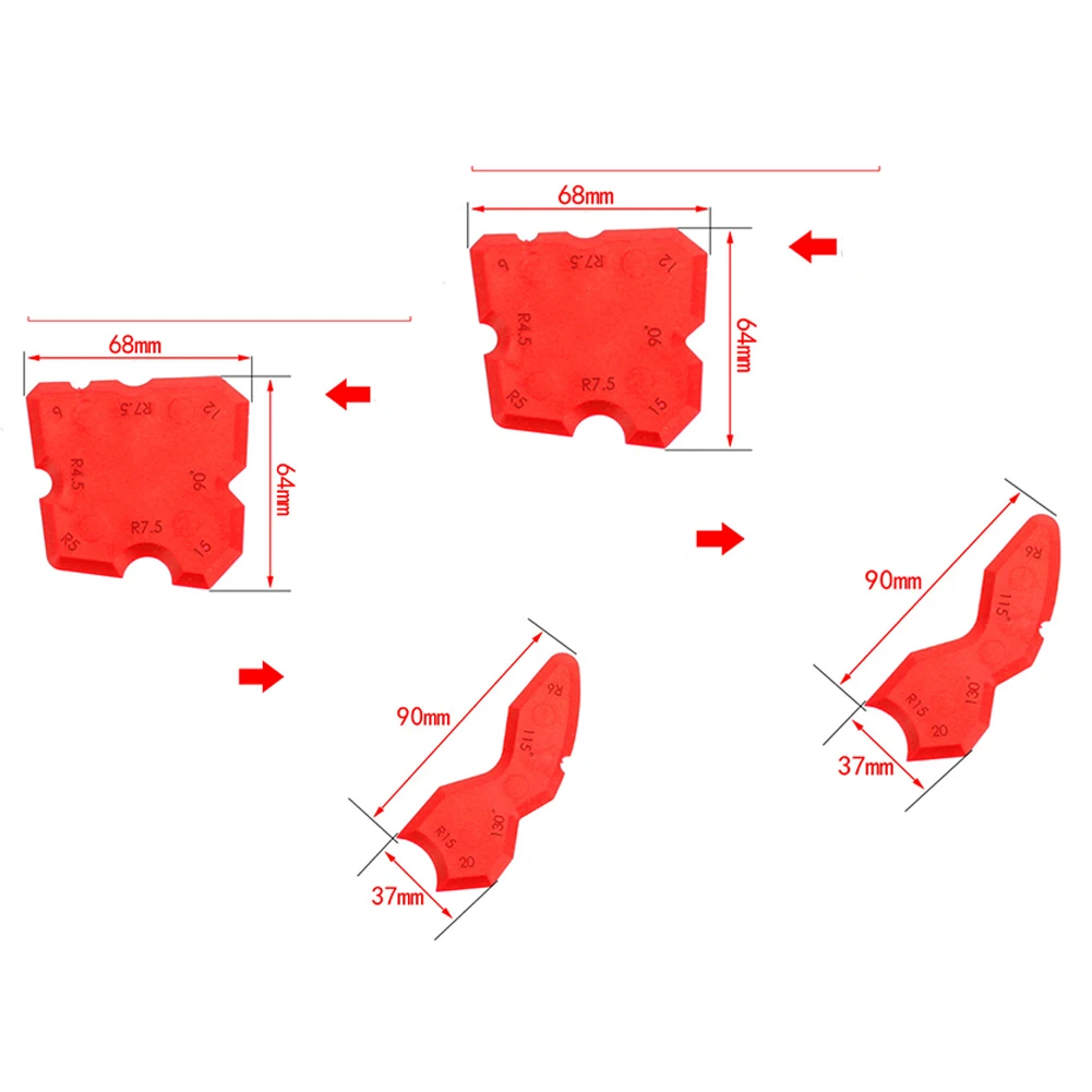 4 шт. сглаживающий скребковый профилирующий скребок аппликатор набор инструментов отделочная Линия соединение угловой силиконовый герметик