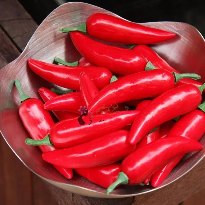 Artificial Simulation Red pepper plastic chili Artificial Vegetables