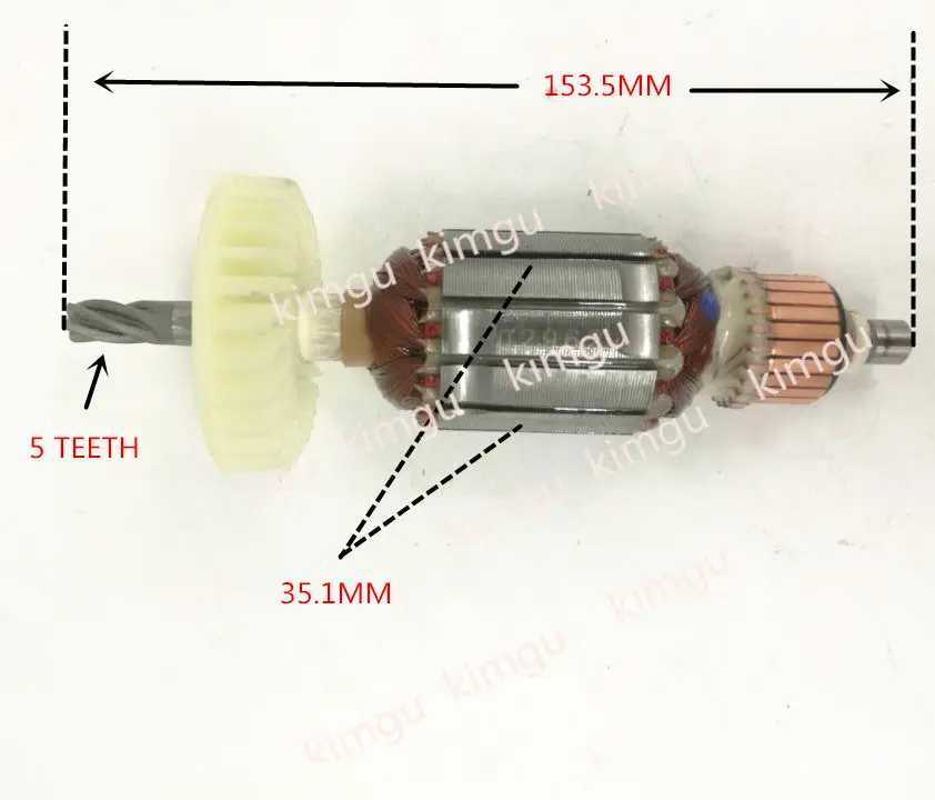 AC220 240V двигатель якоря двигателя для HITACHI 360857E DH28PC DH28PCY якорь|motor armature|hitachi armaturearmature