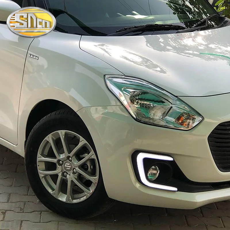 SNCN 2 шт. светодиодный фонарь дневного света для Suzuki Swift автомобильные аксессуары водонепроницаемый 12 В DRL Противотуманные фары украшения