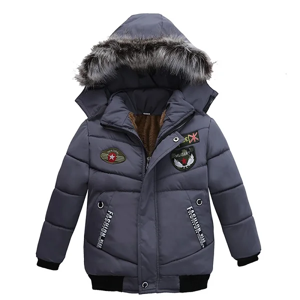 2018 Autumn Winter Baby Boys Jacket Jacket For Boys Children Jacket Kids Hooded Warm Outerwear