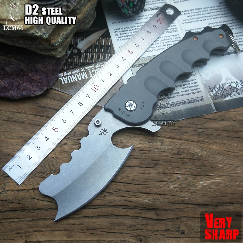 LCM66 тактический складной нож D2steel бритва походные ножи для выживания на открытом воздухе охотничьи инструменты очень острый холодный инструмент стальной нож для фруктов