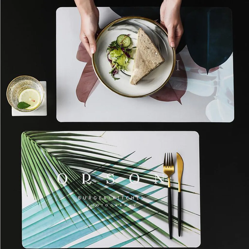 

1PC Nordic Style Tableware Heat Insulation Pad Placemat Creative Dinner Anti-Oil Bowl Plate Mat Home Decoration Accessories