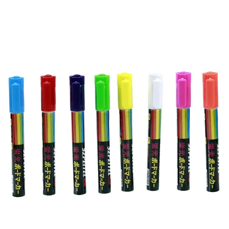 Dry Erase Small Tip Marker Fluorescent 4.5mm Colors red, orange, yellow, green, Dry Erase Small Tip Marker Fluorescent 4.5mm Colors red, orange, yellow, green,
