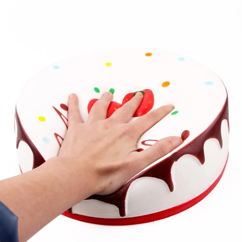 RCtown круглый крем муссовый торт форма Анти Стресс мягкими игрушка