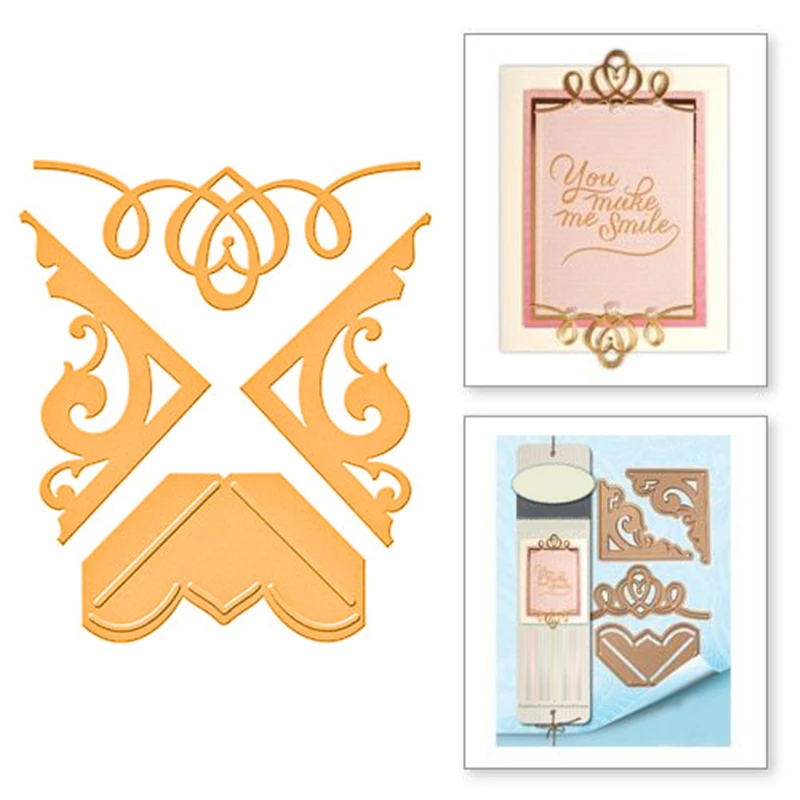

Cutting Dies Flower Frame Metal for Scrapbooking Background Lace Dies New 2019 Graceful Damask Album Decorative Embossing
