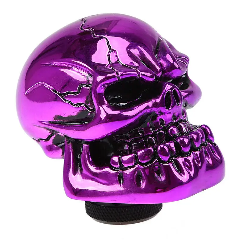 

Skull Head Universal Purple Car Manual Stick Gear Shift Knob Shifter Lever