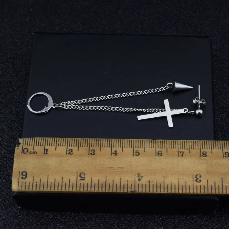 KPOP DNA Korean V Bangtan Boys Taehyung Inspired Stud Earrings with Prismatic Tassel - K-Pop Idol Jewelry image 6