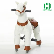 HI CE good sale kid riding mechanical walking horse toy,rocking animals plush toys