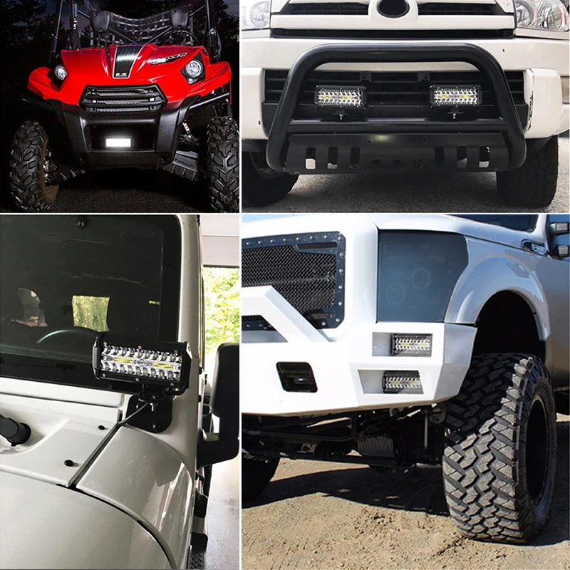120 W HA CONDOTTO LA Luce del Lavoro Bar Flood Spot del Fascio Offroad 4WD Guida La Lampada Della Nebbia Bianco Freddo