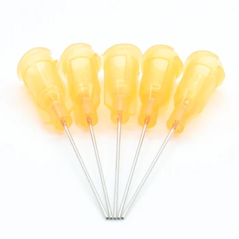 

100pcs 23G X 43mm Precision passivated S.S. Dispense Tip with PP Safetylok hub, glue dispenser needles