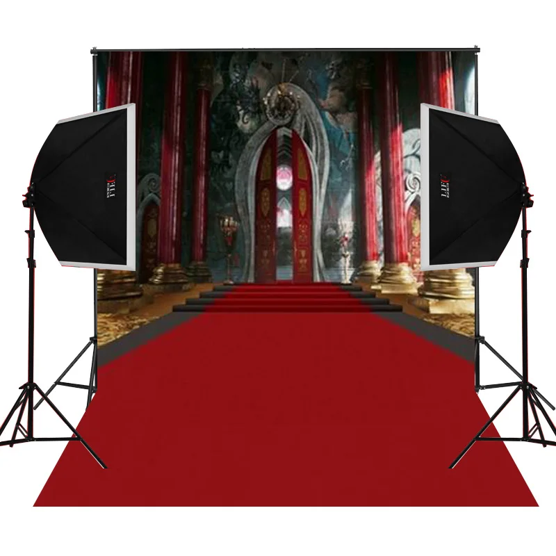 Red Carpet Винтаж Церковь фон для свадьбы фотосессий камеры fotographical цифровой Ткань