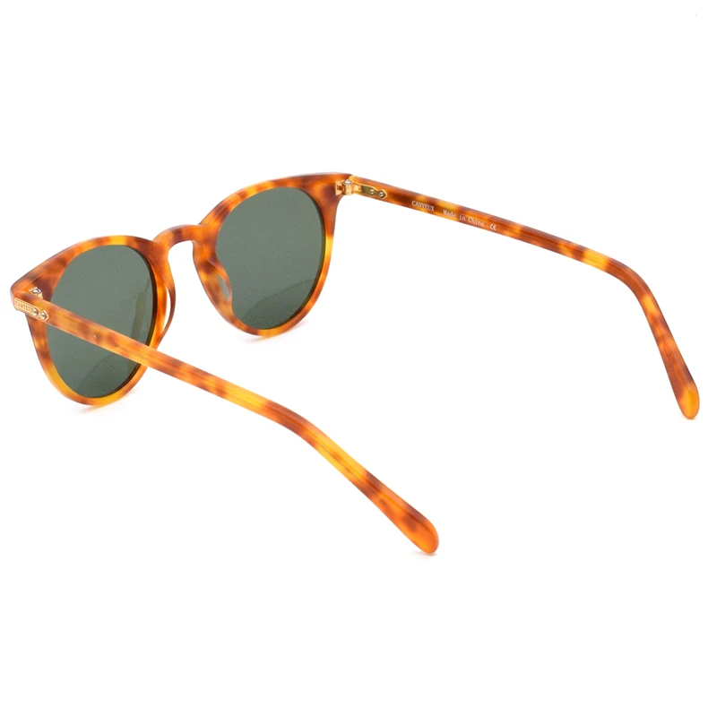 Ретро маленькие круглые поляризированные солнцезащитные очки для Для мужчин и Для женщин Винтаж вождения наружные O Малли солнцезащитные очки с Чехол