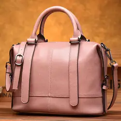 Корейская версия новинка Женская сумка модные кожаная сумочка ретро масло воск кожаная сумка