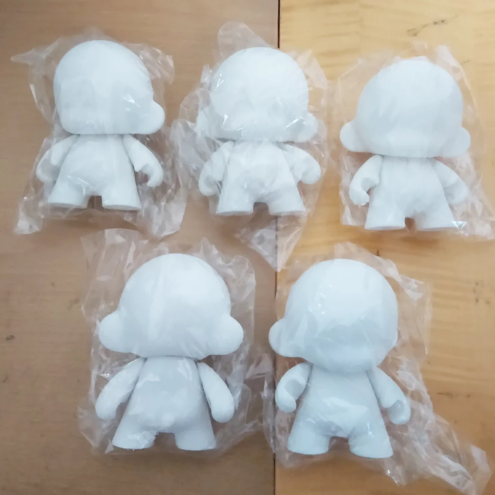 10pcs/Lot 4" inch white Kidrobot Munny dolls do it yourself Diy Vinyl