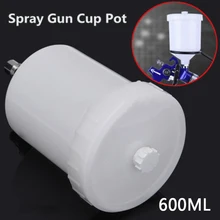 

600ML Plastic Sprayer Cup Air Gravity Feed Spray Paint Pot Fast Mover Threaded Connector For SATA Jet Paint Sprayer
