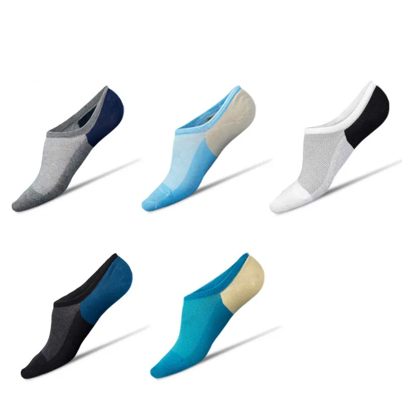 Крутые носки для лодки мужские летние дышащие сетчатые силиконовые Нескользящие невидимые носки Harajuku подарки для мужчин