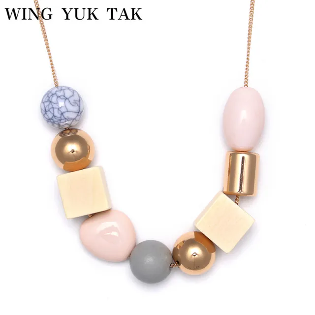 wing yuk tak Fashion Bohemia Necklace Ethnic Jewelry Irregular Beads Wooden Pend wing yuk tak Fashion Bohemia Necklace Ethnic Jewelry Irregular Beads Wooden Pend