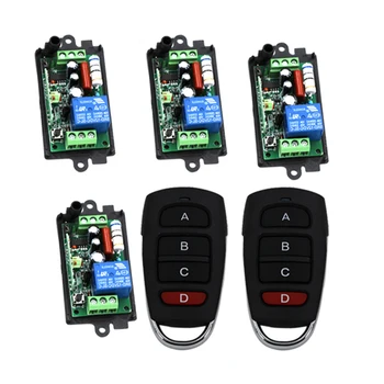 

AC 110V 220V 1channel 10A rf wireless remote control switch system Receiver + Transmitter 315MHZ/433 MHZ SKU: 5133