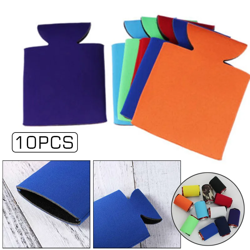 

10pcs 13*10CM hydro flask Sleeve bottle Cup cover Camping Cola Beer Can Cover Water bottle sleeve Silicone Holder can cooler