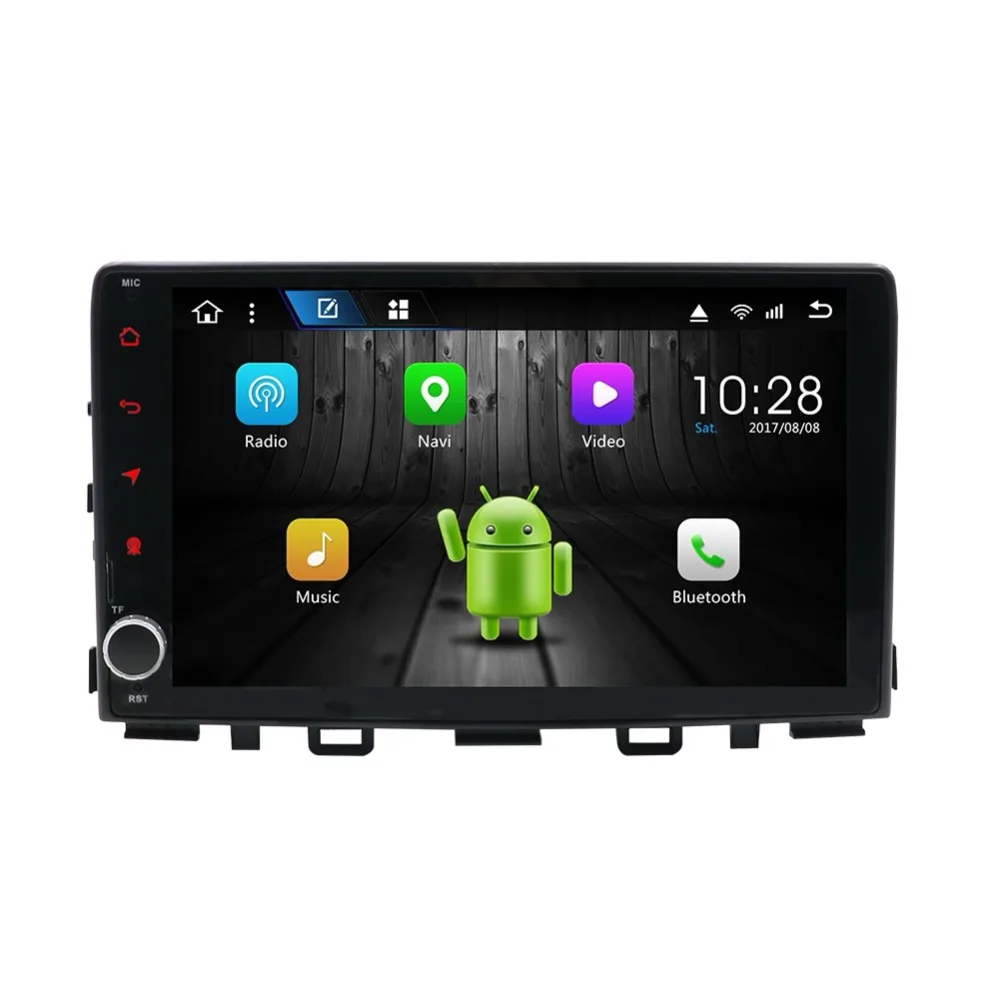 Discount 2 Din 9" Android 8.1 For Kia RIO 2017- Car Radio 8 Core 2+32GB Multimedia Plyaer Audio Car Stereo 1024*600 BT GPS RDS 1