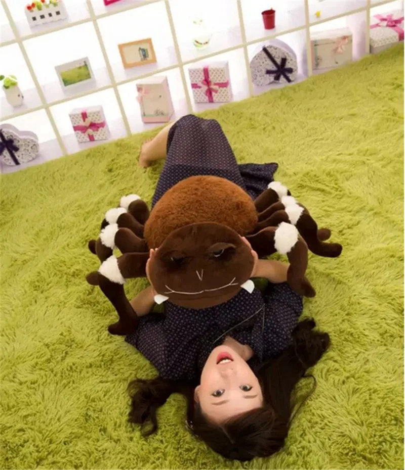 Fancytrader большая имитация животных Паук игрушка мягкие реалистичные плюшевые Хэллоуин моделирование паук украшения для детских игрушек