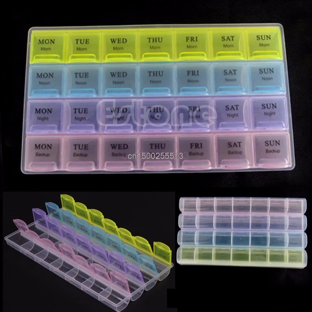 

Storage Case Tablet Pill Box Holder Medicine Storage Organizer Case Container