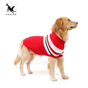 

TAILUP Autumn Clothes For Dogs Four Legs Knit Pet Sweater Large Golden Dog Pullover Stripe Dachshund Clothes XS XL 4XL 8