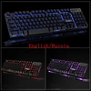 Teclado ruso de retroiluminación para teclado y ratón de ordenador Juego Mecanico retroiluminado con LED Usb con sensación mecánica teclado ruso ► Foto 2/6