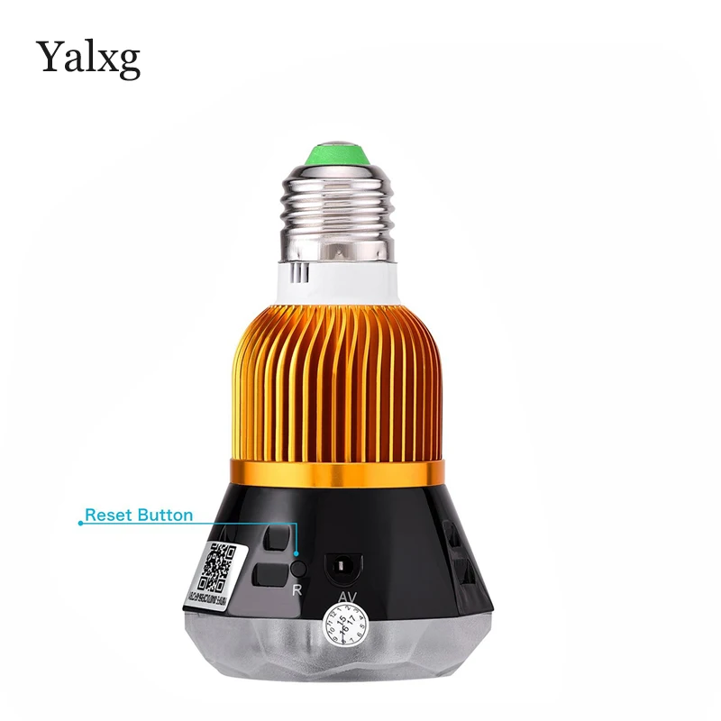 

1080P Full-HD Wi-Fi Mini Network Led Bulb Light Wireless Motion Sensor Security CCTV Camera Golden Lamp DVR Support IOS/Android