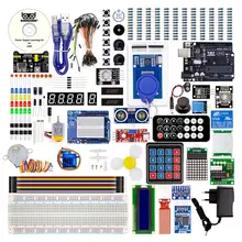 KUONGSHUN UNO R3 Project Complete Starter Kit with Tutorial for Arduino diy kit With tutorial CD