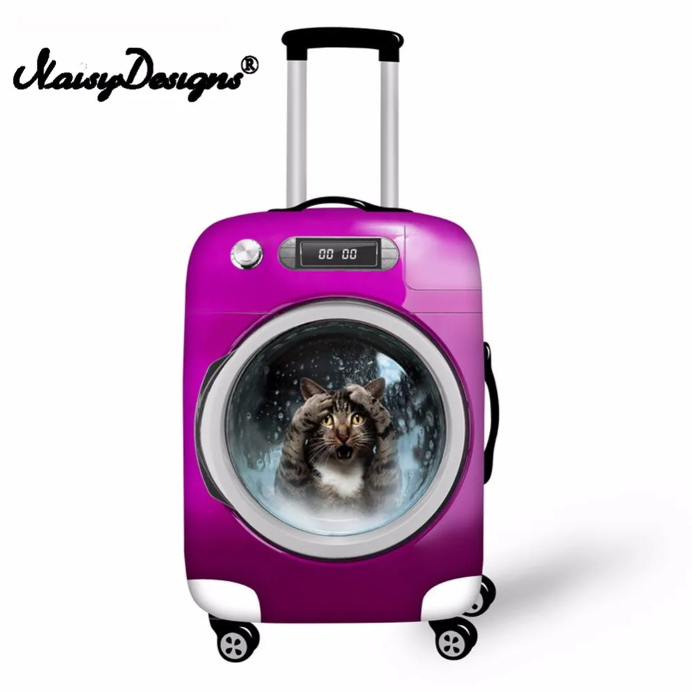 

Noisydesigns Cat& Dog Print Luggage Suitcase Elastic Fashion Protective Cover Dust-proof Trunk Suitcase Case Cover for S/M/L