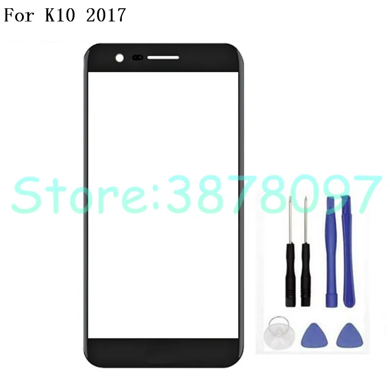

100% Original New Outer Glass Lens For LG K10 2017 X400 M250 M250N Replacement LCD Front Touch Screen Panel + Free Tools