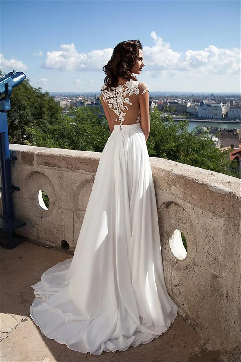 2018-cheap-sexy-beach-wedding-dresses-bohemian-beach-sheer-neck-high-side-split-chiffon-lace-applique-wedding-dress-bridal-gowns-boho