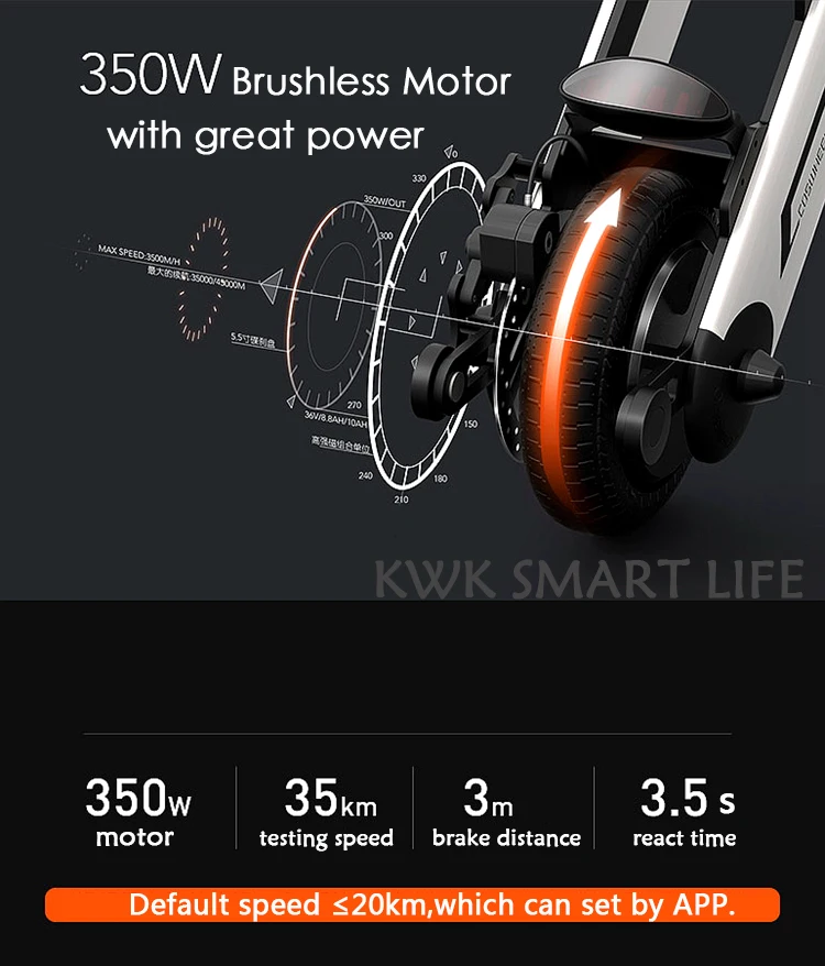 COSWHEEL A-ONE X 10 дюймов 30 км складной электрический скутер портативный подвижный скутер для взрослых Электрический велосипед