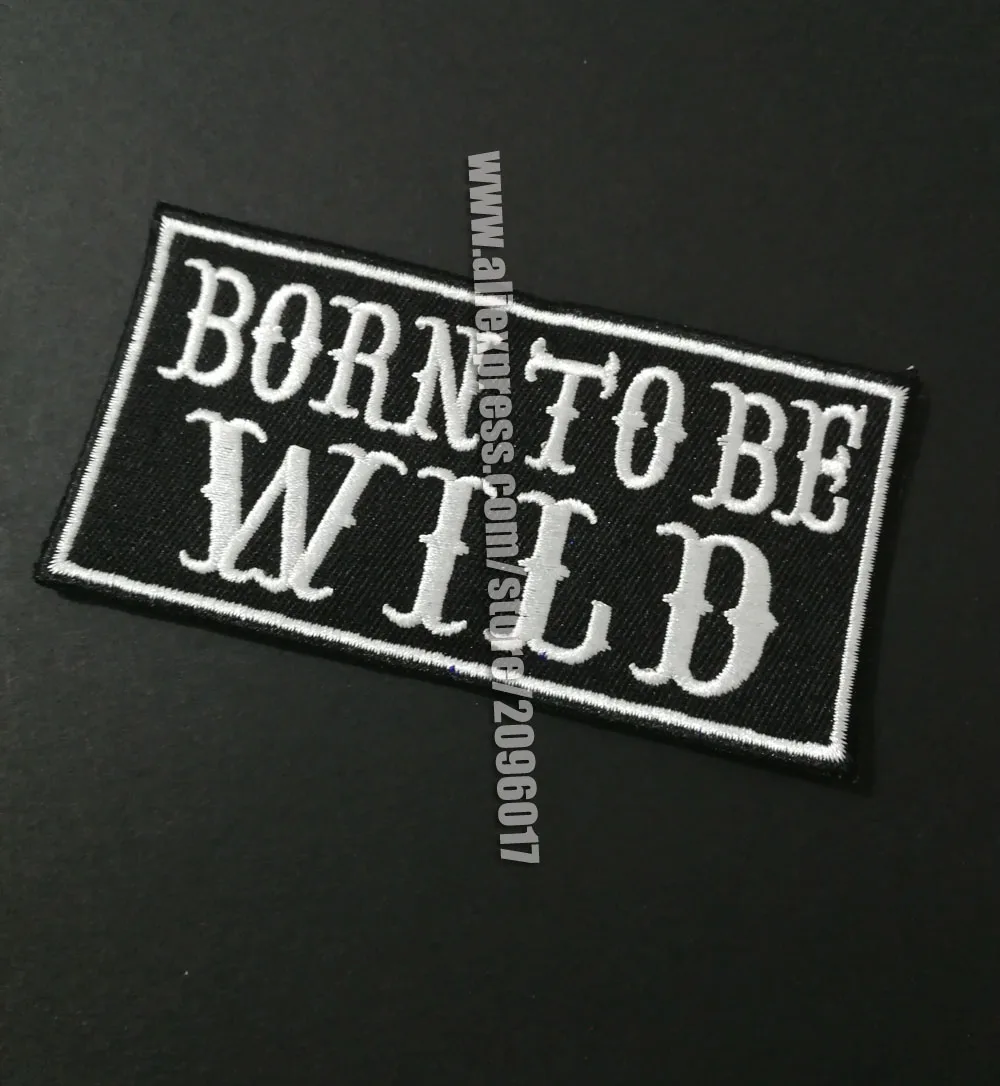3 шт./лот значки Born to Be Wild Patches для мотоциклетной Байкерской куртки жилет одежда