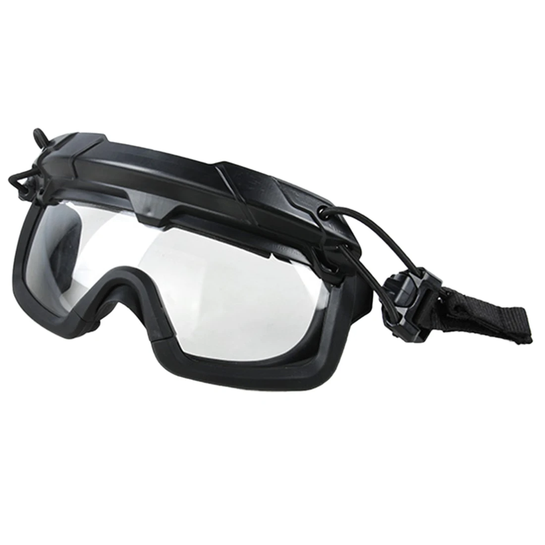 Высокое качество анти-взрыв страйкбол тактические очки шлем защитные очки Водонепроницаемый глаз протектор открытый Пейнтбол Очки - Цвет: Черный