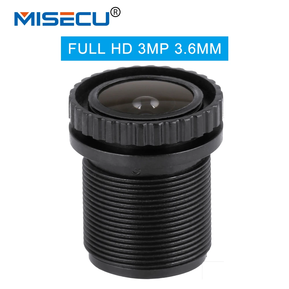 

MISECU CCTV Lens 3MP 90degree 3.6mm 1/2.7'' IR For HD Full HD CCTV Camera IP Camera M12*0.5 MTV Mount