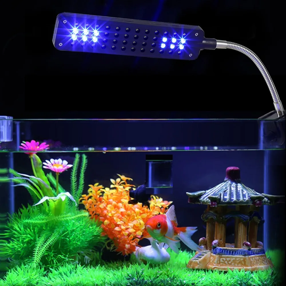 48 LED 3 режима Гибкая рука клип свет растения растут Аквариум высокой яркости