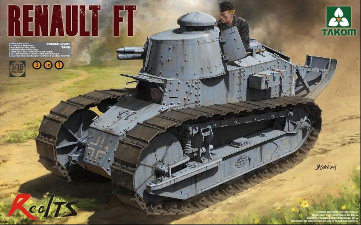 

RealTS Takom 1/16 Renault FT Light Tank Plastic Model Kit 1004