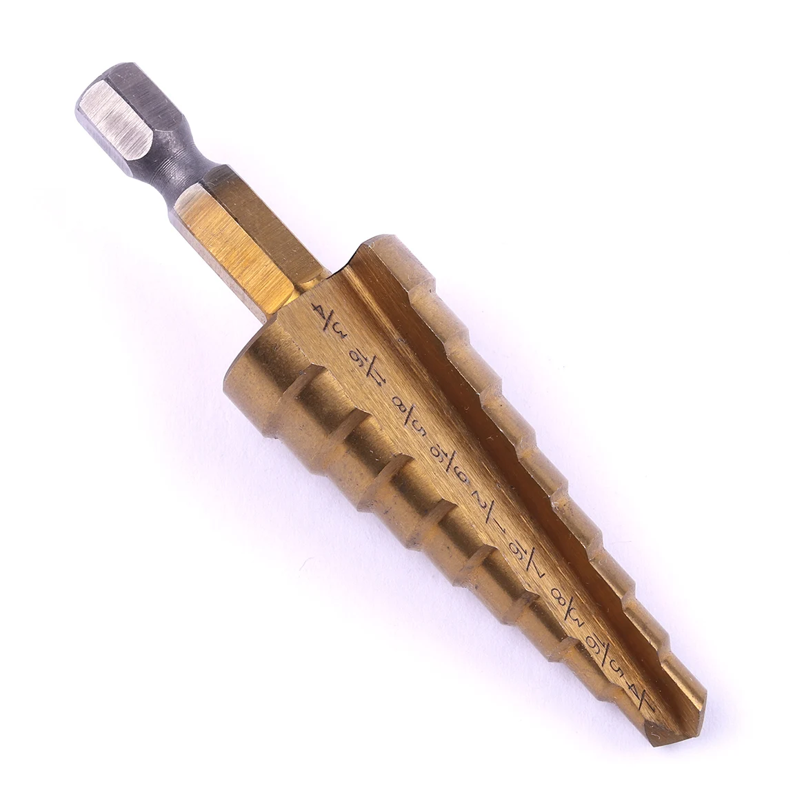 

1pcs 9 Step Hex Shank Drill Bit Titanizing Coated Step Drills Metalworking Tools