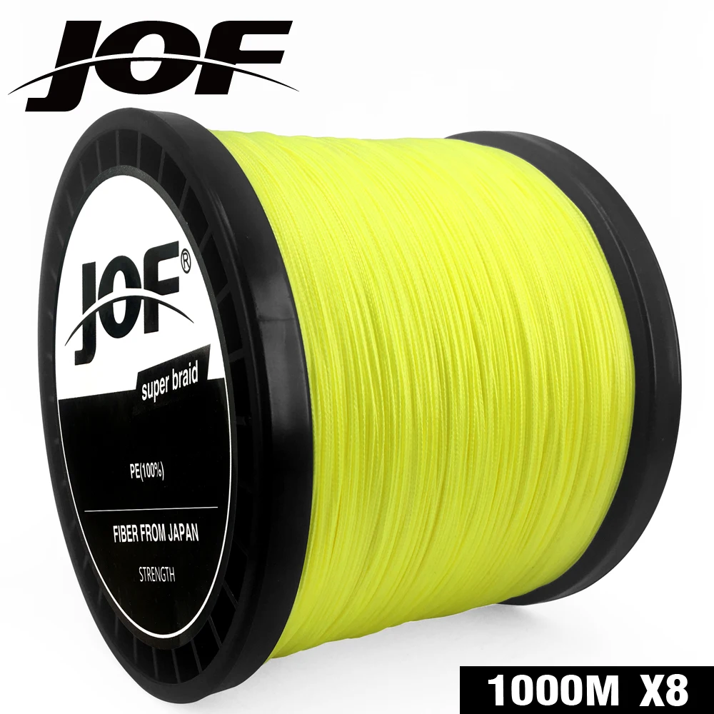 Buy JOF Braided Fishing Line 8 Strands Yellow 100M