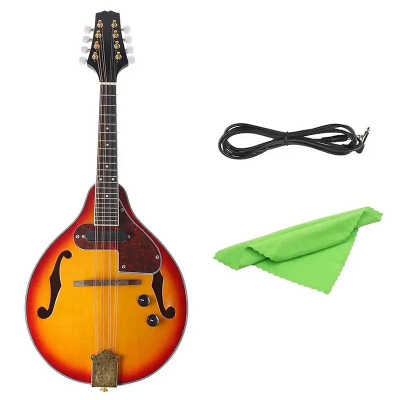 

A Type Beech Electric Box Acoustic-Electric Mandolin Piano 8 String Guitar Musical Stringed Instruments Lover Gift