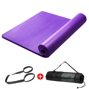 

15mm Beginner Yoga Mat 185*80cm Blue Pink Purple Black Non-slip Esterilla Yoga Tasteless Pilates Home Fitness Gymnastic Mats