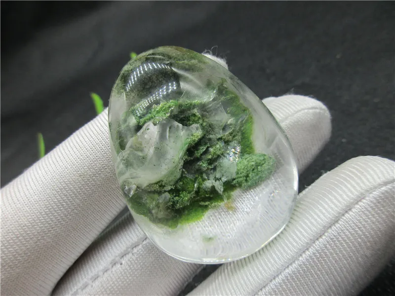 

Natural Green Phantom Quartz Ghost Rock Stone Mineral Garden Crystal Chorite-Crystals Stone